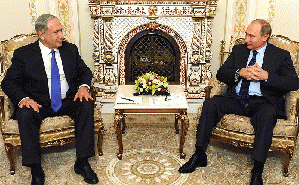 Vladimir Putin and Benyamin Netanyahu