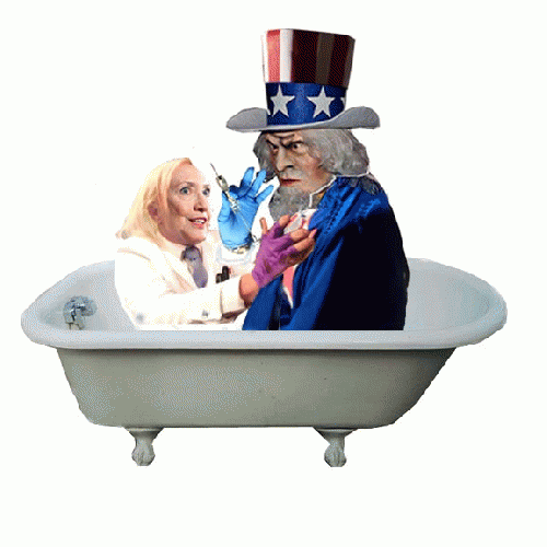 Hillary and Sam in Tub, From ImagesAttr