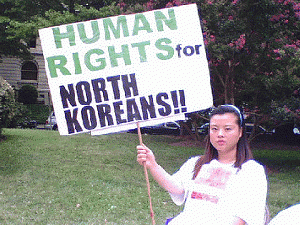 .Human rights for North Koreans.