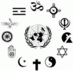 World Religious and U.N. Symbol