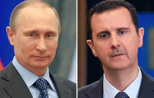 Vladimir Putin and Bashar Assad