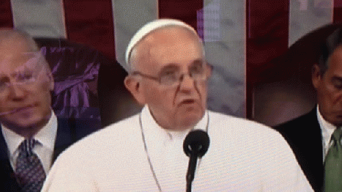 Pope Francis addressing joint meeting of congress