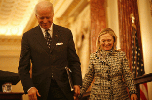 Biden and Clinton