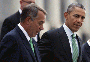 John Boehner and President Obama