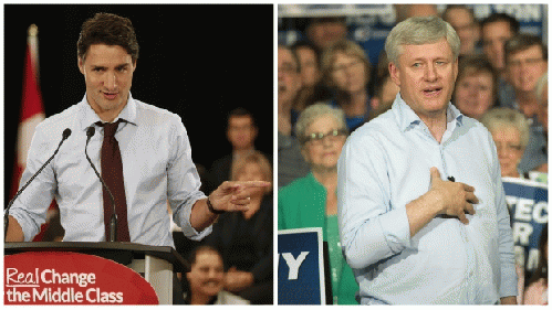 Trudeau and Harper, From ImagesAttr