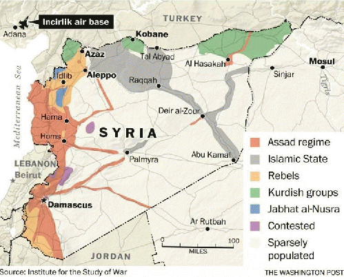 Area Control In Syria, From ImagesAttr