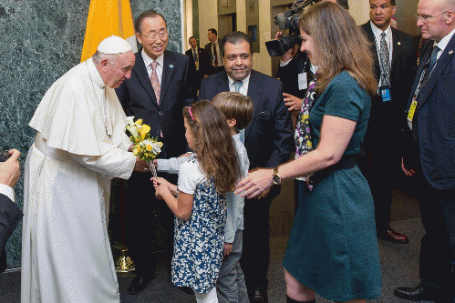 Pope Francis at the UN, From ImagesAttr