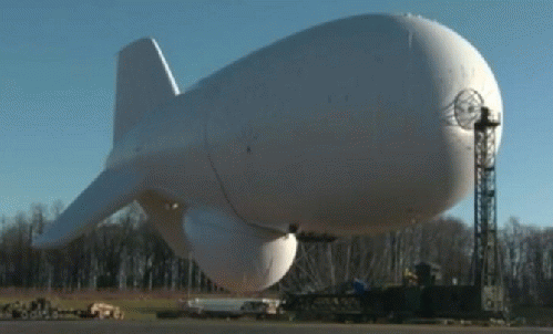 Giant military spy blimp cuts loose and heads for sea (, From ImagesAttr