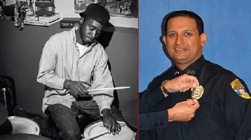 Musician Corey Jones and his killer, undercover cop  Nauman Raja (, From ImagesAttr