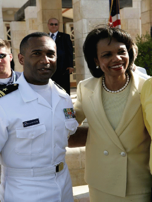 J.G Richardson with Condoleeza Rice