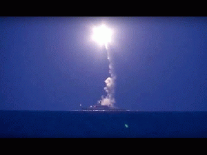 Russian Warships Fire Cruise Missiles Into Syria, From ImagesAttr