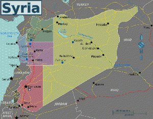 Map of Syria, From WikimediaPhotos