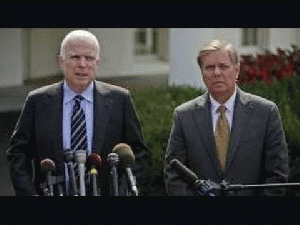 John McCain and Lindsey Graham