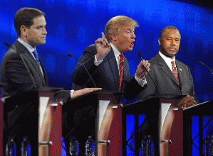 The CNBC Republican presidential debate in Boulder, Colorado.