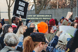 Black Lives Matter at Minneapolis Police Department - Justice for Jamar Clark