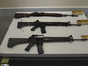 Various rifle firearms, From FlickrPhotos