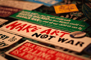 make art, not war, From FlickrPhotos