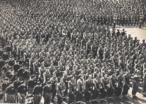 Fascists--especially the German and Italian varieties--were keen on public rallies and marches designed to build morale and intimidate opponents.