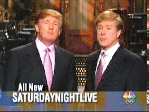 Saturday Night Live - Donald Trump, Toots and the Maytals host promo # 1 SNL promo featuring Donald Trump and Darrell Hammond. Promoting the Donald Trump/Toots and the Maytals episode from April 2004., From YouTubeVideos