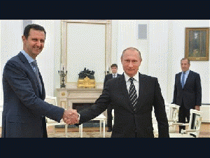 Syrian President Bashar al-Assad and Russian leader Vladimir Putin