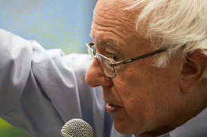 Bernie Sanders mentioned the military budget.