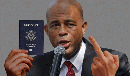 Haiti president Michel Martelly lauds US power agains Haiti People