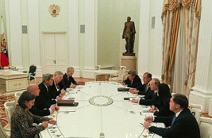 Secretary Kerry and His Advisers Sit Across From Russian President Putin and Russian Foreign Minister Lavrov Before Their Meeting at the Kremlin in Russia, From FlickrPhotos