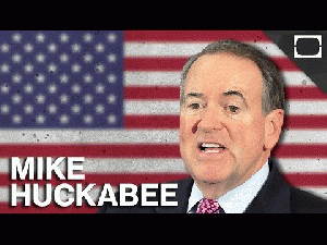 Mike Huckabee, with Marco Rubio (below), expressing their silly views on social violence in America., From YouTubeVideos
