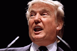 Donald Trump utilizing his most powerful weapon:  His mouth.