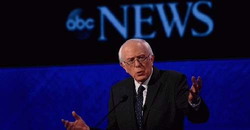 Sen. Bernie Sanders speaking during the Democratic Presidential debate from St. Anselm College in Manchester, NH, on Saturday, Dec. 19, 2015., From ImagesAttr