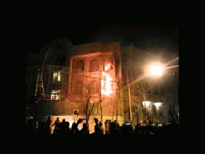 Iranians storm and set ablaze Saudi embassy in Tehran