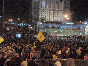 Kiev Independence Square Orange Revolution 22-11-2004