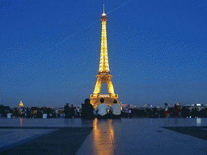 Meditation in front of Eiffel Tower, From FlickrPhotos