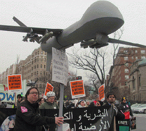 Protesting Drones at Obama's Inauguration