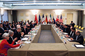 Secretary Kerry Sits With Fellow Foreign Ministers and Political Directors from EU, P5+1, as well as Iranian Foreign Minister Zarif Following Negotiations About Future of Iran's Nuclear Program, From FlickrPhotos