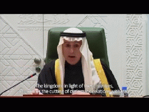 Saudi Arabia cuts diplomatic ties with Iran Saudi Arabia's foreign minister, Adel al-Jubeir, announces the kingdom's severing of diplomatic ties with Iran after the Saudi Arabian embassy in Tehran was ..., From YouTubeVideos