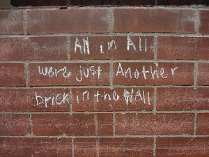 All In All Were Just Another Brick In The Wall, From FlickrPhotos
