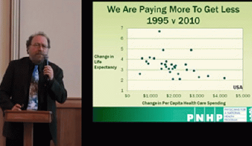 Gerald Friedman explaining benefits of single payer healthcare