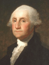 President George Washington, who warned against the dangers of a large military and an aggressive foreign policy to the Republic., From GoogleImages