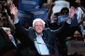 From commons.wikimedia.org/wiki/File:Bernie_Sanders_by_Gage_Skidmore.jpg: Bernie Sanders by Gage Skidmore