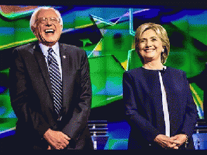 Bernie Sanders and Hillary Clinton, From YouTubeVideos