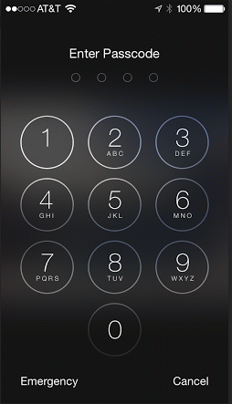 iPhone 5 locked screen