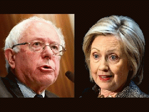 Hillary Clinton and Bernie Sanders, From YouTubeVideos