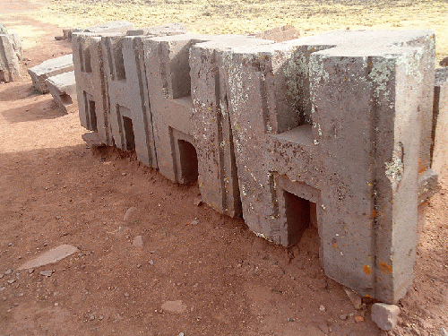 Massive, yet intricate, 'H-Blocks' at Puma Punku, Bolivia