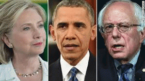 Bernie Wriggles On The Obama Hook, From ImagesAttr