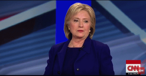 Hillary Clinton speaking Wednesday night at a CNN presidential town hall., From ImagesAttr