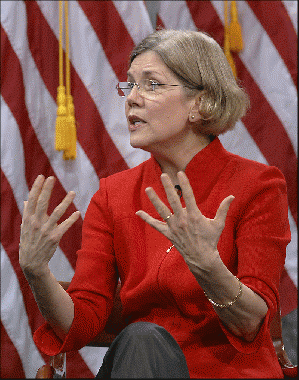 Elizabeth Warren at Women In Finance symposium, From WikimediaPhotos