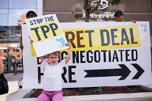 TPP rally. Ottawa, Canada, June 10 2014