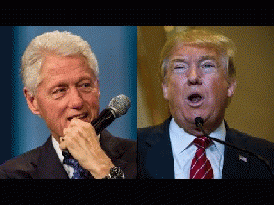Donald Trump and Bill Clinton