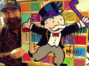 Pop Art, Street Art style painting of Mr Monopoly Guy, Painted by Mike Mozart, also known as the Street Artist MiMo! Mike Mozart was the ghost artist / designer behind many of famed street artist Alec Monopoly's most famous artworks! #Alec #Monopoly, From FlickrPhotos